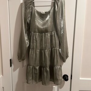 Shimmering Tiered Dress